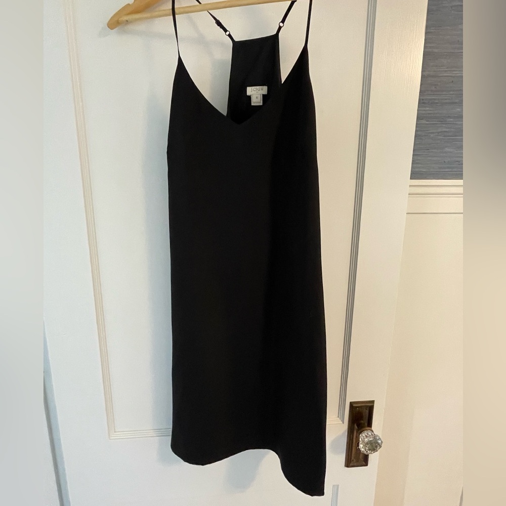 JCREW black slip dress, size 4
